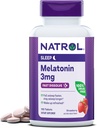 Natrol Melatonin 3mg Strawberry Fast-Dissolve 150 Tablets 150 Day Supply & 90 Tablets 90 Day Supply Sleep Aid 3