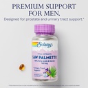 SOLARAY Saw Palmetto Extract - Prostate Health and Urinary Tract Support - 136 mg Fatty Acids and Sterols - Lab Verified, 60-Day Money-Back Guarantee (120 Servings, 120 Softgels) 4