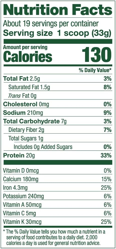 Vega Protein and Greens Protein Powder Chocolate (19 Servings) - 20g Plant Based Protein Plus Veggies, Vegan, Non GMO, Pea Protein for Women and Men, 1.4lb (Packaging May Vary) 3