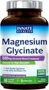 Innate Vitality Magnesium Glycinate 500mg | 70mg Elemental Magnesium Supplement- High Absorption, Non Buffered, Non-GMO & No Gluten - Nerve, Bone & Heart Health - 60 Vegan Capsules Magnesio 2