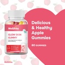Glow Skin Gummy Vitamins, 60 Count, Apple Flavored, Vegan, Gelatin Free, Gluten Free, Nut Free, Glowing & Hydrated Skin, Reduced Eczema, Reduced Wrinkles 3