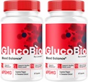 (2 Pack) GlucoBio Capsules - Official Gluco Bio Support Pills, Advanced Formula for Overall Balance, GlucoBio Pills, GlucoBio Supplement, Glucovio Reviews, 60 Capsules for 2 Months 2