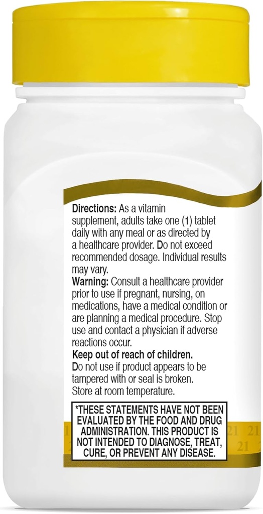 21ST Century VITAMIN B-1 100mg 110 TABS 3