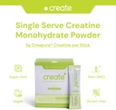 Create Single Serve Creatine Monohydrate Powder – 5g Creapure Creatine | Redefining Strength, Energy & Recovery | Sugar-Free, Vegan, Non-GMO | Lemon/Lime | 30 Packets 3