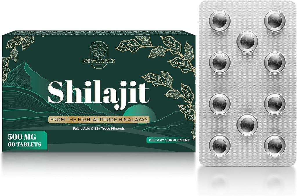 30,000 MG Shilajit Tablets, Shilajit Himalayan Organic, with Fulvic Acid & 85+ Trace Minerals, More Effective Than Shilajit Resin & Capsules, Shilajit for Men & Women, with Lab Test. 60 Count. 2