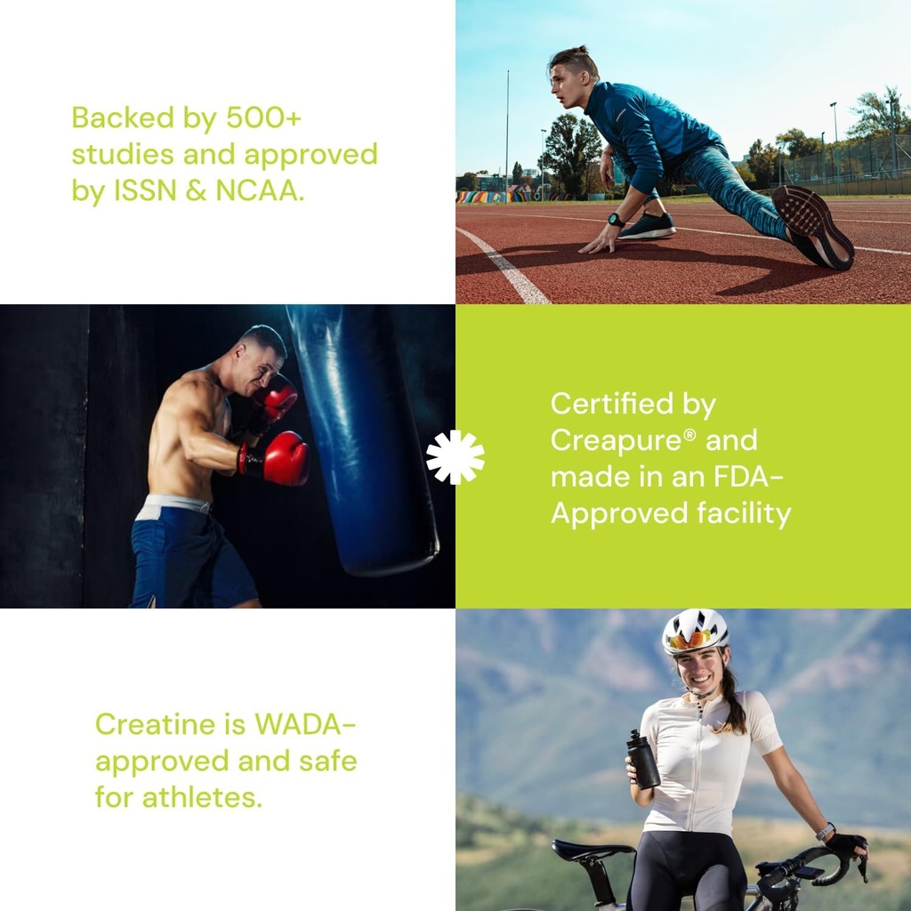 Create Single Serve Creatine Monohydrate Powder – 5g Creapure Creatine | Redefining Strength, Energy & Recovery | Sugar-Free, Vegan, Non-GMO | Lemon/Lime | 30 Packets 5