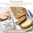 Healthworks Psyllium Husk Powder Organic -16 Oz / 1 Lb - Raw - Certified Organic - Finely Ground Powder from India - Keto, Vegan & Non-GMO - Fiber Support 5