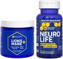 NATURAL STACKS Lions Mane+ Mushroom + NeuroLife Supplement Bundle - Supports Memory, Vitality & Longevity - 120 Total Capsules 2