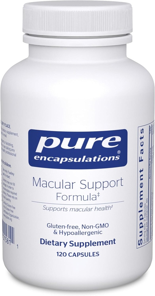 Pure Encapsulations Macular Support Formula | Hypoallergenic Supplement with Enhanced Antioxidant Formula for Healthy Eyes* | 120 Capsules 2