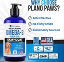 Omega 3 Fish Oil for Dogs - Better Than Salmon Oil - Dog Fish Oil Supplement to Reduce Shedding & Itching - Supports Joints, Brain, and Heart Health - Skin and Coat Supplement - Liquid Fish Oil 4