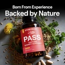 STONE RELIEF Pass AM – Daytime Herbal Kidney Support for Relief, Comfort, & Increased Flow (180 Capsules + Stone Catcher + Printed Guidebook) 5