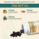 800 mg Liposomal NAD+ Supplement with Nicotinamide Riboside 200 mg, Trans-Resveratrol 100 mg - True NAD Supplement for DNA Repair, Healthy Aging, Brain Function - 180-Day Supply 4