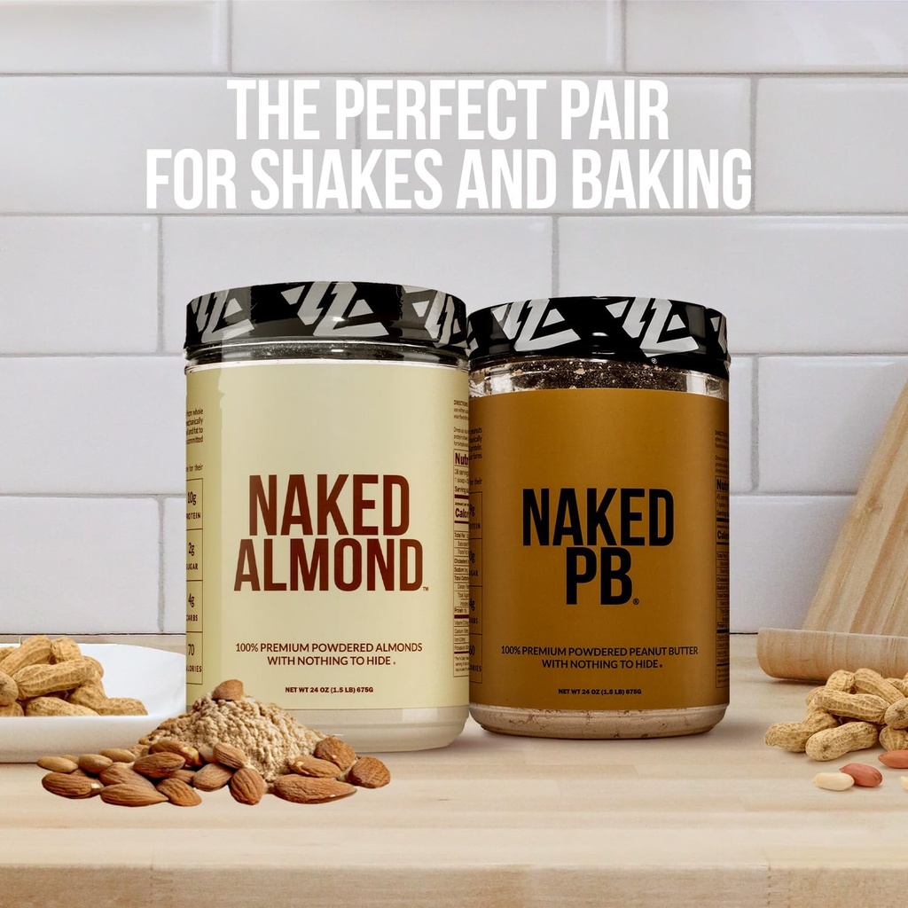 NAKED Almond Protein Powder from US Farms, Only 1 Ingredient, Vegan, Gluten-Free, No Additives, No Salt, No Sugar - 38 Servings - 1.5LB 6