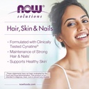 NOW Solutions, Hair, Skin and Nails, Clinically Advanced, Support with Clinically Tested Cynatine®, 90 Veg Capsules 5