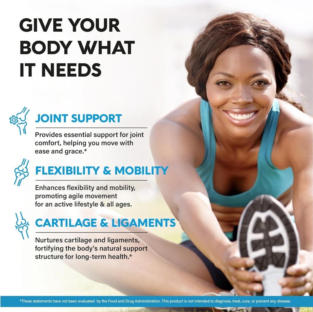 Glucosamine Chondroitin MSM Collagen | Joint Support Supplement 2800 mg | Made in USA | FSA Approved Product Items | Flexibility Nutritional Vitamins | for Men & Women, 240 Capsules 4