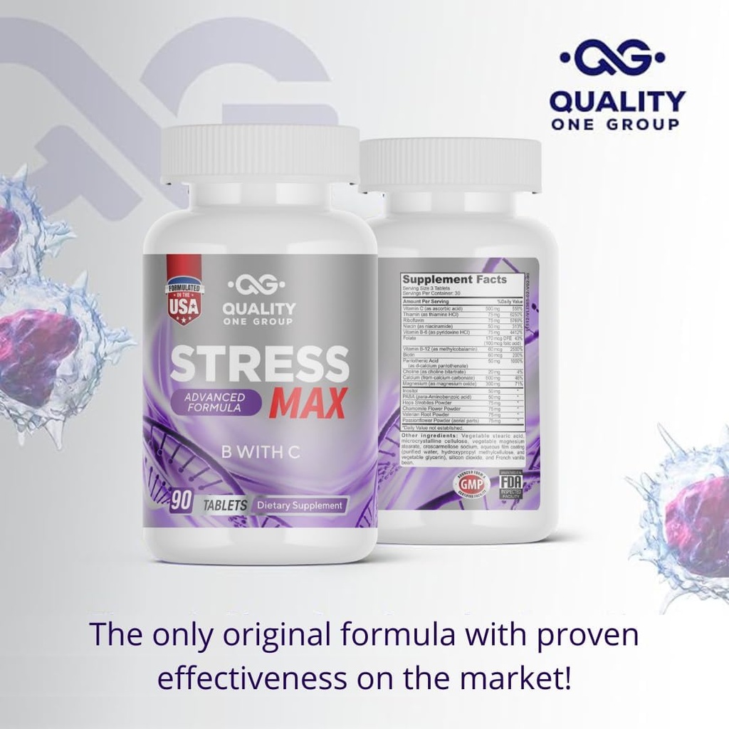 Chamomile and Passionflower Supplements, Choline Vitamins - Supports Mood & Focus - Non-GMO, Vegetarian Friendly, Gluten Free - 90 Tablets, Made in USA 4