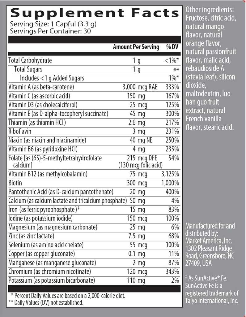 Isotonix Multivitamin with Iron - Supports Immune System, Mental Clarity, Bone Health & Energy - Ideal for Men, Women - Gluten-Free, Non-GMO - 30 Servings 4