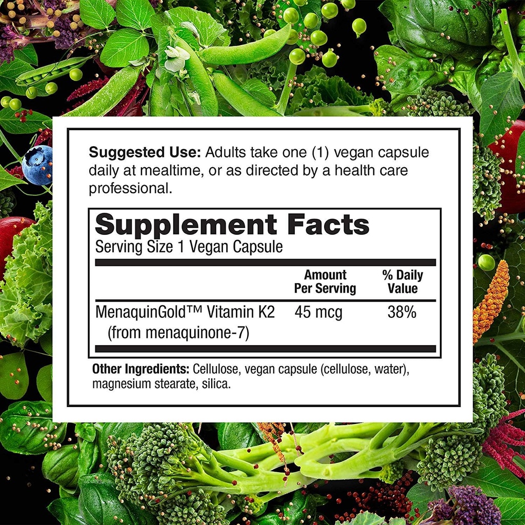 Vegan Vitamin K2 60 vegan capsules - 45 servings 6