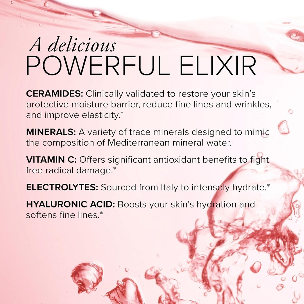 Serovital Glow Sticks Sugar-Free Powder Drink Mix with Hyaluronic Acid Ceramides Electrolytes for Skin Hydration in 14 Days Sun-Kissed Citrus Flavor 28 Packets 5