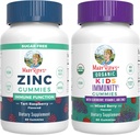 MaryRuth Organics Zinc (Tart Raspberry) & Kids Immunity Gummies (Mixed Berry) | Clean Label Project Verified® | Vitamins for Immunity & Overall Health and Wellness | Vegan, Non-GMO, No Gelatin 2