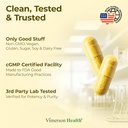 Turmeric Supplement & Chamomile Capsules for Sleep - Organic Turmeric Sleep Supplement with Chamomile Flowers Extract (Manzanilla) - Relaxation & Stress Support - Joint & Digestive Health. 60 Capsules 5