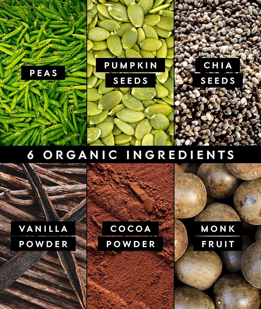 Truvani Vegan Pea Protein Powder | Chocolate | 20g Organic Plant Based Protein | 18 Servings | Keto | Gluten & Dairy Free | Low Carb | No Added Sugar 5