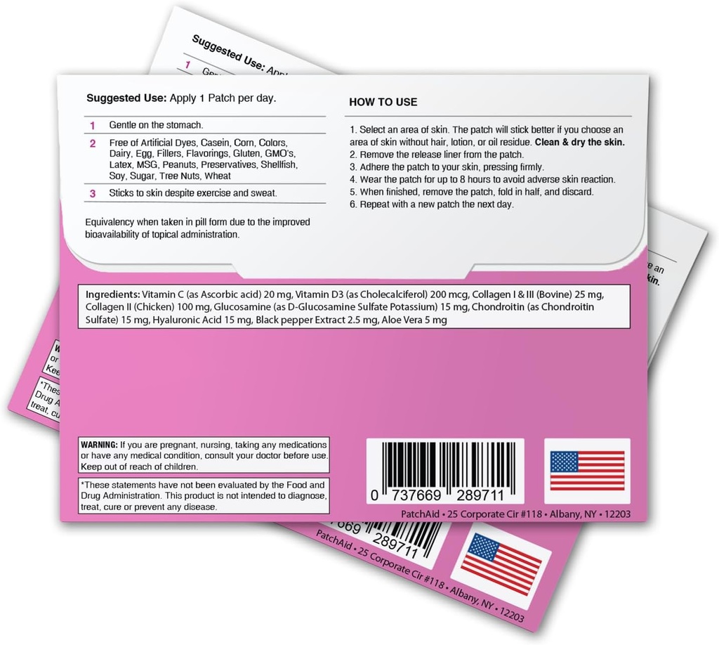 PatchAid Collagen Plus Topical Patch 30-Day Supply 4