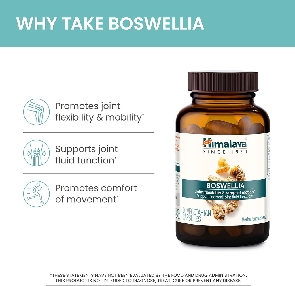 Himalaya Boswellia, Joint Support for Mobility and Flexibility, Promotes Tissue Preservation, 250 mg, 60 Capsules 5