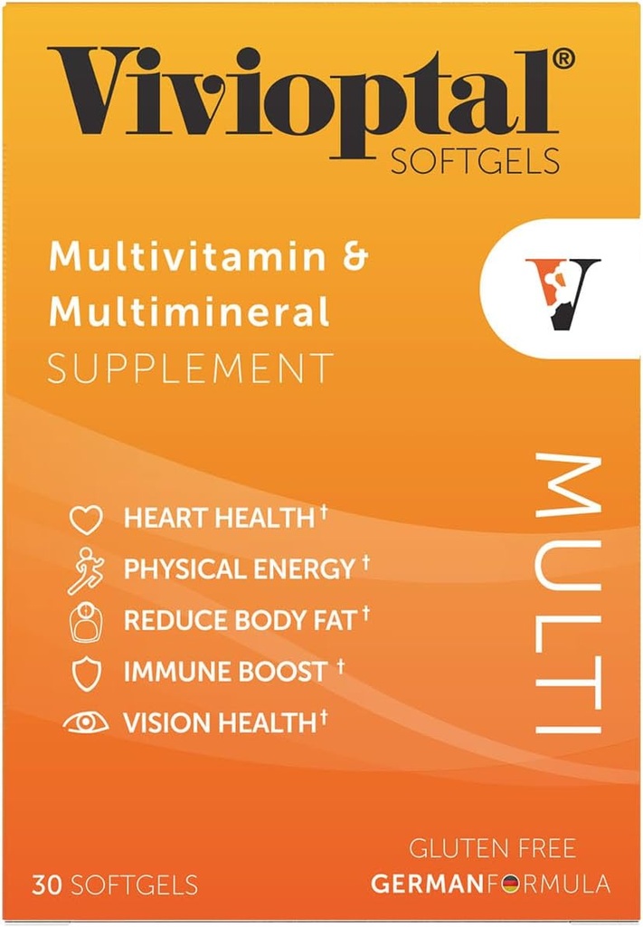 Vivioptal Multi, 30 Softgels, Multivitamin & Multimineral, Gluten Free, German Formula 3