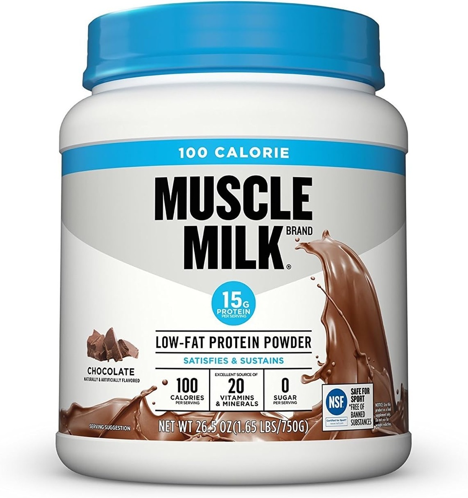 Muscle Milk ZERO, 100 Calorie Protein Powder, Vanilla, 15g Protein, 1.65 Pound, 25 Servings 4