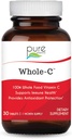 PURE ESSENCE LABS Whole-C Whole Food Vitamin C - Best Immune Support - Organic & Nature Vitamins - Immunity Booster & Dietary Supplements (30 Tablets) 2