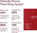 IM8 Daily Ultimate Essentials All-in-One Multivitamin Supplement, 92 Nutrient Rich Ingredients CoQ10, Probiotics, Vitamins, Greens, Gluten Free, Vegan, Acai Mixed Berry (30 Servings, Travel Packs) 3