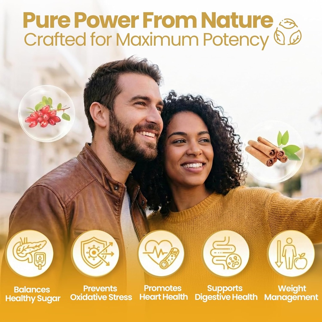 Berberine with Ceylon Cinnamon 1200mg – 97% Purity- Non-GMO, Gluten-Free, Lab-Tested Vegan Berberine Supplement (120 Count) 4