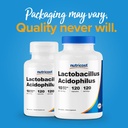 Nutricost Lactobacillus Acidophilus 10 Billion CFU, 120 Veggie Capsules - Probiotic (2 Bottles) 4