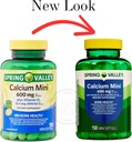 Spring Valley Calcium Plus Vitamin D3 150 Mini Softgels | Calcium Supplement | CaIcium mini softgels | CaIcium 600 mg with Vitamin d3 | 150 Mini Softgels + STS Sticker 3