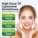 Liposomal Glutathione Supplement 2000mg, Liquid Glutathione Drops with Vitamin C, Master Antioxidants for Immune System, Aging Defense, Skin Headth, Liver Detox - Superior Absorption, Vegan 2 Fl Oz 4