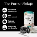 Pure Himalayan Shilajit, High Nutritional Potency, Grade A Shilajit Resin with 85+ Plant-Derived Trace Minerals and Fulvic Acid, Energy & Immune Suport for Men & Women, 3rd Party US Lab Tested (115g) 3