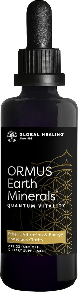Global Healing Center ORMUS Earth Minerals - Liquid Gold, Platinum, Iridium Blend for Lucid Dreaming, Quantum Vitality and Mindful Meditation - More Bioavailable Than Monoatomic Gold - 2 Fl Oz 2
