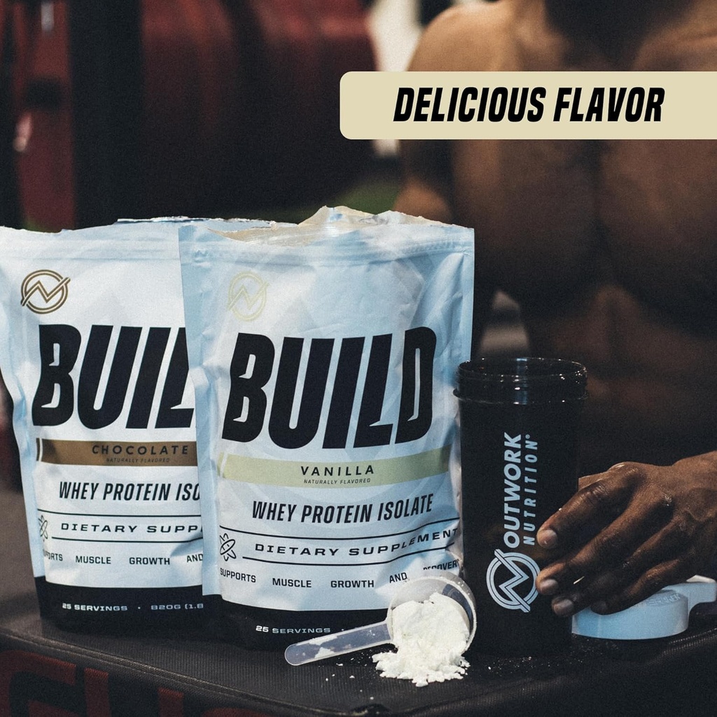 Outwork Nutrition Whey Isolate Protein Powder - Accelerates Muscle Building & Recovery - Low Lactose, Gluten-Free - Post Workout Supplement - Enhanced Protein Synthesis, Vanilla, 1.6lbs 5