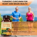 Turmeric Curcumin with Black Pepper Extract (Bioperine) & Organic Turmeric Vegan Joint Support Supplement. Extract 95% Curcuminoids 1965mg Supplement for Healthy Joints & Immune Support. 180 Capsules 5