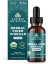 Ancient Nutrition Herbal Apple Cider Vinegar Supplement with Superfood & Antioxidants, Organic Apple Cider Vinegar Tincture, USDA Certified Organic, Vegan, Gluten-Free, 2 oz, 30 Servings 2
