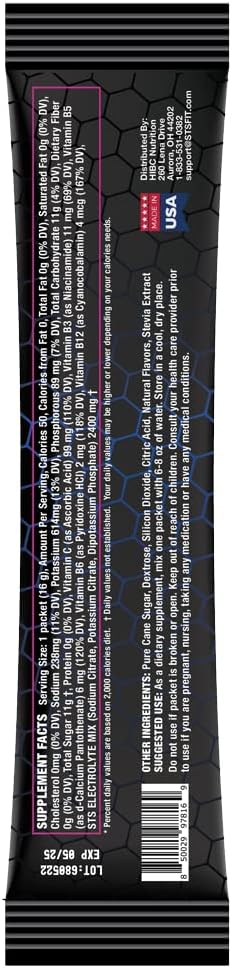STS Hydro Stix Hydration Powder Packets Acai Berry Electrolyte Replacement Single Serving Easy Open - 10 Pack (16 Gram) 4