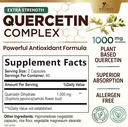 Quercetin Supplement 1000mg - Natural, Plant-Based Support for Immune, Cellular, Respiratory & Seasonal Changes - Extra Strength Quercetin Dihydrate from Sophora Japonica - 120 Veggie Capsules 3