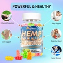 Organic Hemp Gummies - Plant-derived, Supports Relaxation, Balance, Gentle Daily Support - 60 Gummies 3