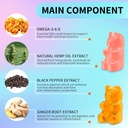 Organic Hemp Gummies - Plant-derived, Supports Relaxation, Balance, Gentle Daily Support - 60 Gummies 4