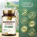 Quercetin Supplement 1000mg - Natural, Plant-Based Support for Immune, Cellular, Respiratory & Seasonal Changes - Extra Strength Quercetin Dihydrate from Sophora Japonica - 120 Veggie Capsules 5