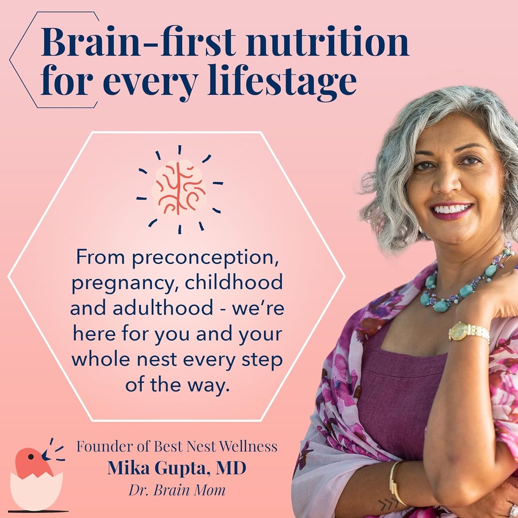 Best Nest Wellness Mama Bird Liquid Multi Plus - Liquid Multivitamin for Brain & Energy Support Methylated Vitamins - Gentle Digestive Health Formula - Strawberry, 16 fl oz (60 Servings) 6