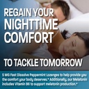 Bronson Melatonin 5mg Fast Dissolve Peppermint Tablets with Vitamin B6 - Promotes Relaxation, 360 Vegetarian Chewable Lozenges 5