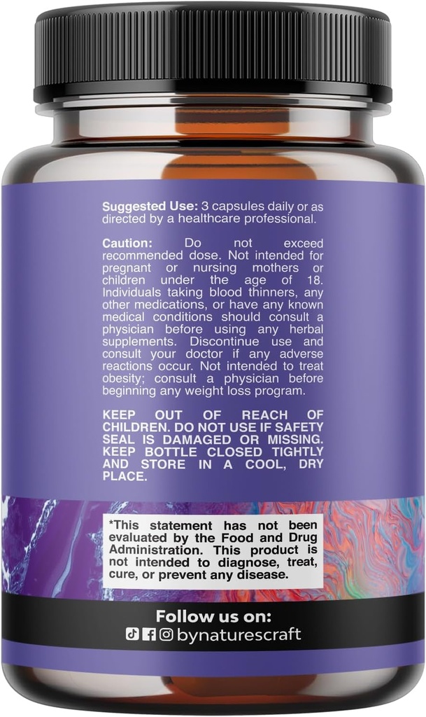 Triple Magnesium Complex Supplement - High Absorption Magnesium Glycinate, Malate & Taurate Blend for Muscles, Energy Support & Heart Health - Triple Mg Complex 400 mg Capsules - 120 Count 3