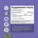 Triple Magnesium Complex Supplement - High Absorption Magnesium Glycinate, Malate & Taurate Blend for Muscles, Energy Support & Heart Health - Triple Mg Complex 400 mg Capsules - 120 Count 4